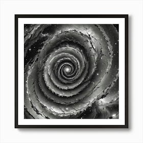 Black and White Abstract Art 218 Art Print