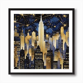 Art Deco New York City in the 1920s Art Print