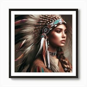 Young Indian Girl 2 001 001 Copy Art Print