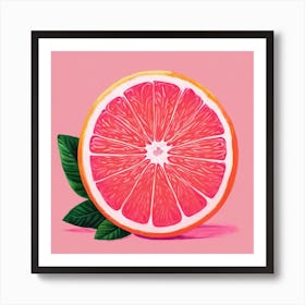 Pink Grapefruit 1 Art Print