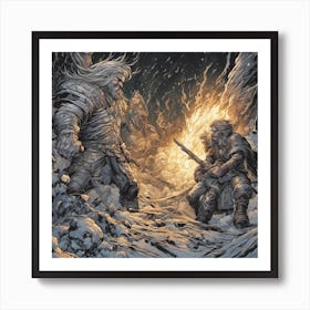 Angry Wiking Art Print