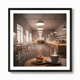 Coffee Shop Interior 1 Art Print