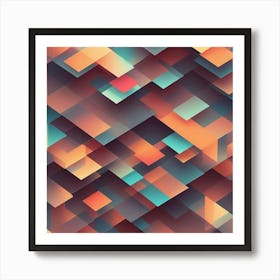 Abstract Geometric Pattern 13 Art Print