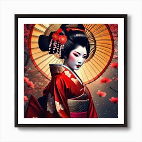 Geisha 135 Art Print