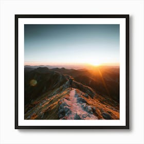 Sunrise On The Mountain Art Print