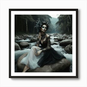 Gothic Beauty Art Print