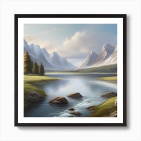 Mountain Landscape Art Print