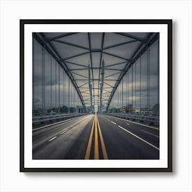 Bridge Over The River Art Print