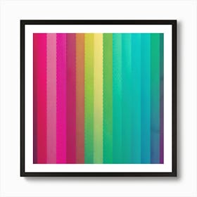 Rainbow Stripes Art Print