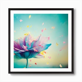 Confetti Flower Art Print