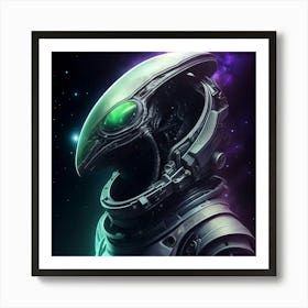 Alien Astronaut Art Print