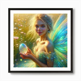 Fairy In A Field 3 Art Print