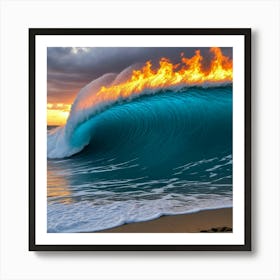 Hawaiian Sunset 3 Art Print