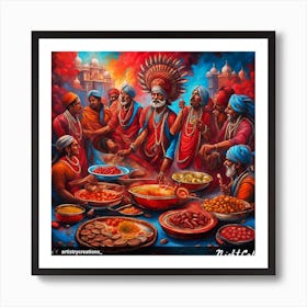 Indian Cuisine Art Print