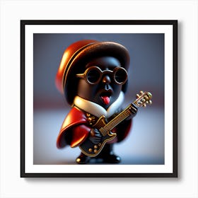 Black Man With A Guitar Poster