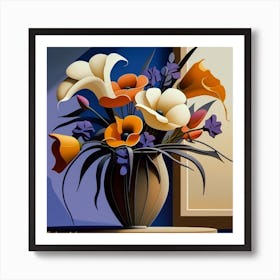 Flowers In A Vase 2 Art Print