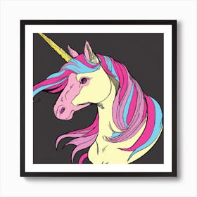 Unicorn Head Art Print