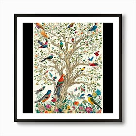 Tree Of Birds Art Print