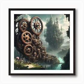 Ethereal Gears Of Life 3 Art Print