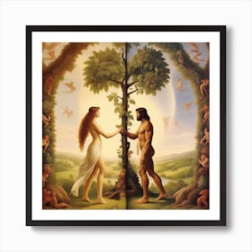 Adam And Eve 3 Art Print