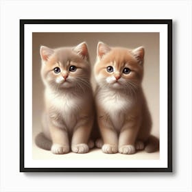 Two Kittens Art Print