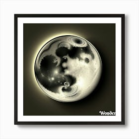 Moon love Art Print