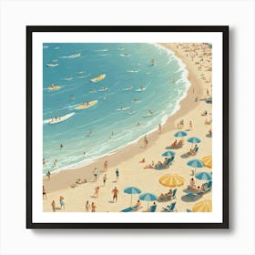 Day At The Beach 13 Art Print