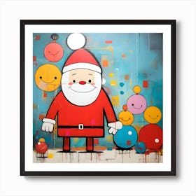 Santa Claus And Friends Art Print