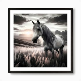 Creative Horse Beauty Illustration Nr 200 Art Print