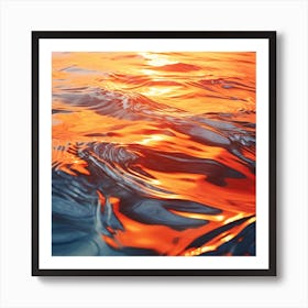 Sunset In The Water Poster