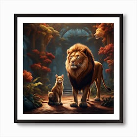 Big Cats! Art Print