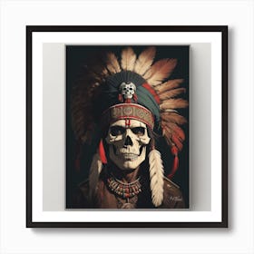 Indian Skull 1 Art Print