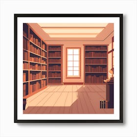 Library Interior Art Print