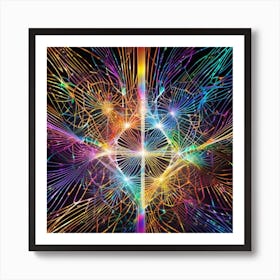 Rainbow Vortex Art Print