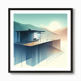 House On The Hill Art Print