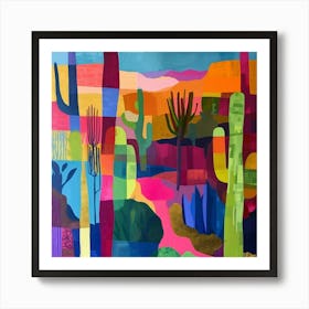 Colourful Gardens Desert Botanical Garden Usa 4 Art Print