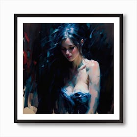 That Night Ethereal Strokes Capture The Shy Un(2) Art Print