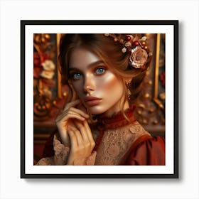 Victorian Beauty Art Print