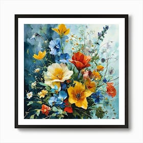 Flowers In A Vase 2 Art Print