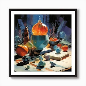 Leonardo Diffusion Xl Disney Pixar Movie Poster Still Life By 1 Art Print