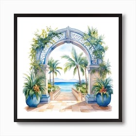 Archway To The Beach Art Print