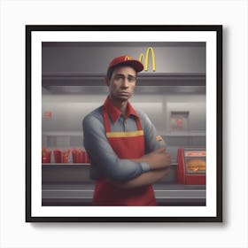 Mcdonalds Worker Art Print