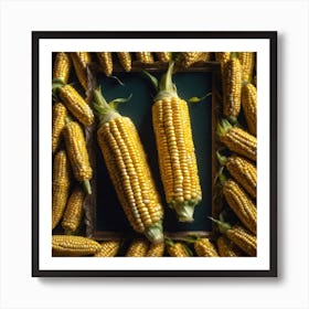 Sweetcorn As A Frame Perfect Composition Beautiful Detailed Intricate Insanely Detailed Octane Ren (4) Art Print