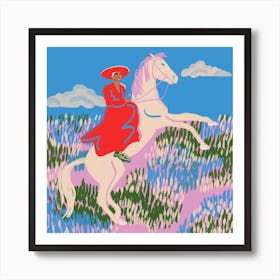 Horse 2 Square Art Print