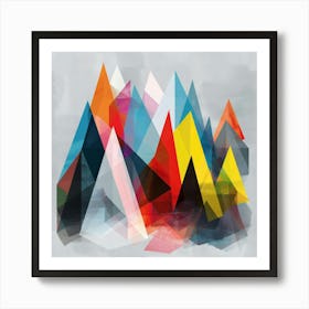 Abstract Mountains 10 Art Print