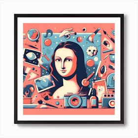 Pop art woman Art Print