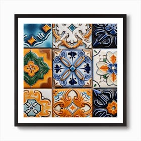 Tile Mosaic Wall Art 1 Art Print