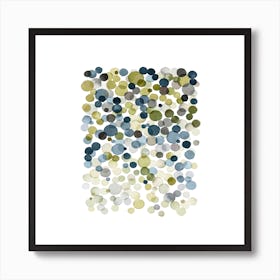 Blue Green Abstract Art 3 Poster