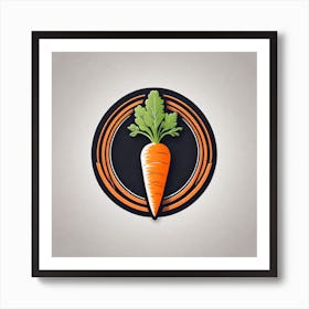 Carrot Logo 7 Art Print