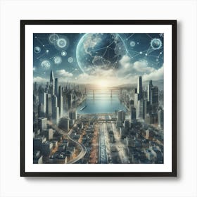 Retro Futurism Art Print